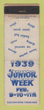 Matchbook Cover - Junior Week 1939 WEAR