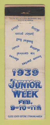 Matchbook Cover - Junior Week 1939 WEAR