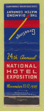 Matchbook Cover - National Hotel Expo 1939 Diamond Match WEAR