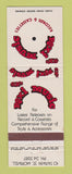 Matchbook Cover - GD's Roxi Music Store Morwell Australia