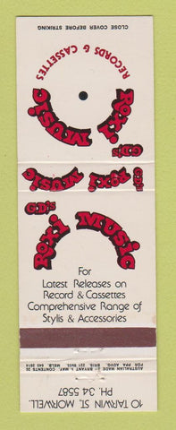 Matchbook Cover - GD's Roxi Music Store Morwell Australia