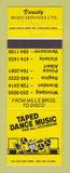 Matchbook Cover - Variety Music Store Winnipeg Brandon MB Victoria Vancouver BC