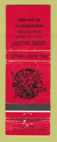 Matchbook Cover - South Gallery Music Store Canada WORN