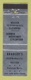 Matchbook Cover - Bradley's Metals Boston MA