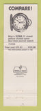 Matchbook Cover - Basco 25th Pocket Watch Benrus