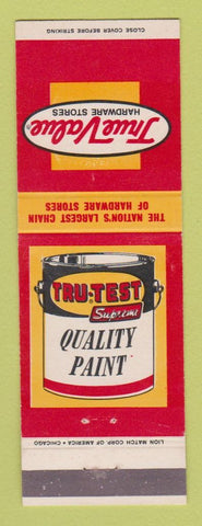 Matchbook Cover - Tru Value Hardware Stores Paint