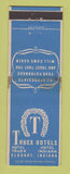 Matchbook Cover - Truex Hotels Elkhart IN STAINED