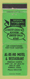 Matchbook Cover - Al Re Ho Motel Restaurant Pueblo Colorado WEAR