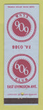 Matchbook Cover - 606 Club Columbus? OH