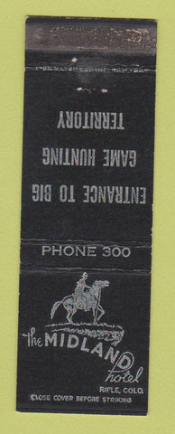 Matchbook Cover - Midland Hotel Rifle Colorado WEAR