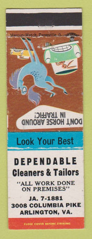 Matchbook Cover - Dependable Cleaners Arlington VA