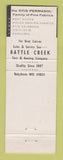 Matchbook Cover - Permasol Otis Boat Ducks Battle Creek MI