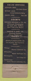 Matchbook Cover - Eastern Clay Products Jackson OH Coated Sand WORN