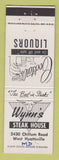 Matchbook Cover - Wynn's Steak House West Hyattsville MD WRITING