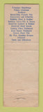 Matchbook Cover - United Metals Philadelphia PA Buffalo NY WORN