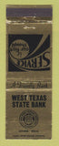 Matchbook Cover - West Texas State Bank Snyder TX WEAR
