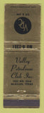 Matchbook Cover - Valley Petroleum Club McAllen TX WEAR