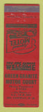 Matchbook Cover - Green Grainte Motor Court North Conway NH motel