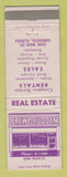 Matchbook Cover - Prew and Ludden Real Estate Sarasota FL