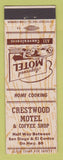 Matchbook Cover - Crestwood Motel Crestwood CA