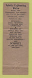 Matchbook Cover - Engeineering Works Schoitz Waterloo IA