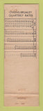 Matchbook Cover - Owens Brumley Funeral Homes Fort Worth Bowie Wichita Falls TX