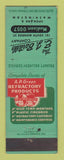 Matchbook Cover - EJ Bartells Spokane WA AP Green Refractory