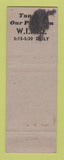 Matchbook Cover - Chicago's Last Liquor Store IL WORN BACK