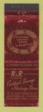 Matchbook Cover - R&R Cocktail Lougne Liquor Jacksonville FL WORN