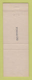 Matchbook Cover - Berenda Cafe CA low phone #1