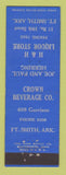 Matchbook Cover - H&H Liquor Store Fort Smith AR Crown Beverage