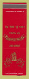 Matchbook Cover - Henry Th Eighth Nora KY? SAMPLE WORN  BACK