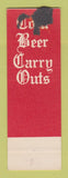 Matchbook Cover - Henry Th Eighth Nora KY? SAMPLE WORN  BACK