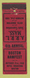 Matchbook Cover - Boston Hamfest Hotel Bradford MA 1939 WEAR