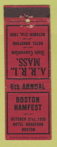 Matchbook Cover - Boston Hamfest Hotel Bradford MA 1939 WEAR
