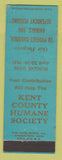 Matchbook Cover - Kent County Humane Society 1941 IA Budde Cleaners WEAR