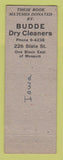 Matchbook Cover - Kent County Humane Society 1941 IA Budde Cleaners WEAR