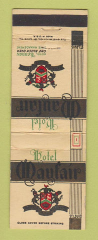 Matchbook Cover - Hotel Mayfair St Louis MO WEAR