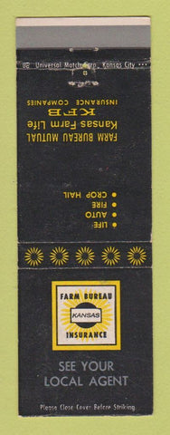 Matchbook Cover - Farm Bureau Insurance Kansas KS