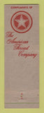 Matchbook Cover - American Thread Company Safety shoes