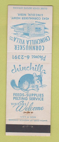 Matchbook Cover - Cornhusker Chinchilla Villa Lincoln NE WEAR