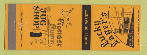 Matchbook Cover - Lucky Lager's Liquor bar Aberdeen SD