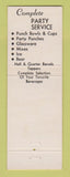 Matchbook Cover - Lucky Lager's Liquor bar Aberdeen SD