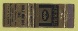 Matchbook Cover - Holz Motors Hales Corners WI Frigidaire Appliances WEAR