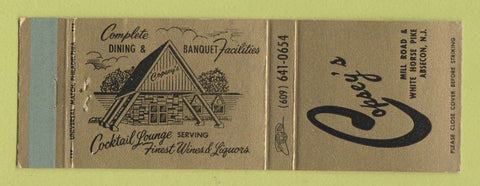 Matchbook Cover - Copsey's Restaurant Absecon NJ