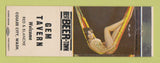 Matchbook Cover - Gem Tavern Coulee City WA pinup