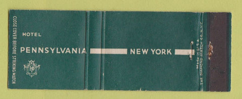 Matchbook Cover - Hotel Pennsylvania New York City WEAR
