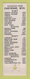 Matchbook Cover - Hitching Post Restaurant Cheyenne WY feature WEAR