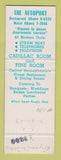 Matchbook Cover - The Autoport State College PA Full Length