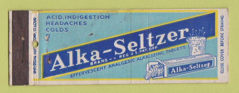 Matchbook Cover - Alka Seltzer WEAR